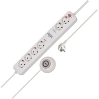 Brennenstuhl Eco-Line Comfort Switch Plus, Steckdosenleiste 6-Fach (Mehrfachsteckdose mit
