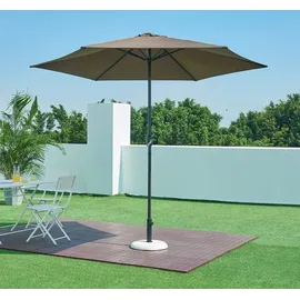 casa.pro Schirmständer Bitritto Beton Ø 45 x 6 cm Weiß