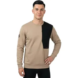 Scott Crewneck Pullover Beige / Schwarz L