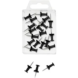 Wedo Pinnnadeln Diabolo schwarz, 20 St.
