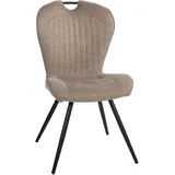 Duo Collection »Zoe Esszimmerstuhl, 4er-Set« (Set) 4 Stk.robuster Stoff- oder Mikrofaserbezug, mit Griff