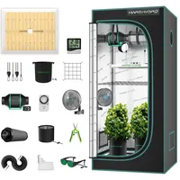Mars Hydro Wachstumszelt Komplettset 150W LED 80 x 80 x 120 cm Transparent