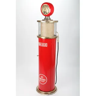 point-home point home Design-Schrank Zapfsäule mit Licht, Retro, rot, 152cm