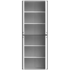 Forte Keflav Aktenschrank 84,5 x 41,5 x 226,4 cm weiß