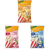 Seeberger Mikrowellen-Popcorn karamell mit Sonnenblumenöl 24x90g + Seeberger Mikrowellen-Popcorn süß mit Sonnenblumenöl 24x90g +Seeberger Mikrowellen-Popcorn salzig mit Sonnenblumenöl 24x90g