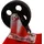 BITUXX 4 Stück Rangierhilfen Rangierroller Rangierheber Wagenheber Roller belastbar bis 450 kg pro Rangierroller Rot