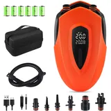20PSI Sup Pumpe Elektrisch,Hochdruck Smart SUP Elektrische Luftpumpe,12000mAh Sup Pumpe Akku,Rechargeable Auto-Off SUP Air Pump,Intelligente Inflation/Deflation für SUP-Boards,Kajak,Flügel,Drachen