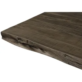 MASSIVMOEBEL24.DE Baumtisch Mango 200 x 76 x 100 cm grau