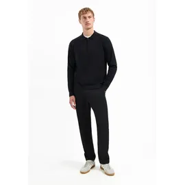 No Excess Half-Zip-Polo-Pullover Schwarz L