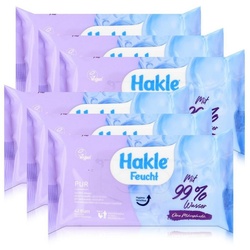 HAKLE feuchtes Toilettenpapier Hakle Feucht Pur mit 99% Wasser 42 Blatt – Toilettenpapier (6er Pack)