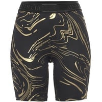 LASCANA ACTIVE Funktionsshorts Damen schwarz, gold Gr.S (36/38)