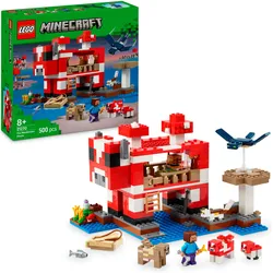LEGO® Konstruktionsspielsteine »Das Pilzkuh-Haus (21270), LEGO Minecraft«, (500 St.), Made in Europe LEGO® bunt