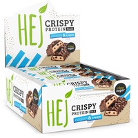 HEJ Natural Crispy Protein Cookies & Cream Riegel 12 x 45 g