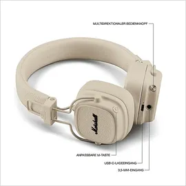 Marshall Major V On-Ear-Kopfhörer Cream
