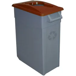 DENOX Zeus Abfallbehälter offen 65 Liter. Farbe Braun.
