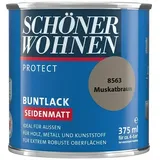 SCHÖNER WOHNEN-Farbe Protect Buntlack  (Muskatbraun, 375 ml, Seidenmatt)