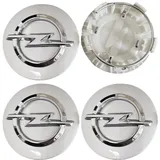 Nabendeckel 54mm für Opel Astra J,Radnabenabdeckung Set ABS Kunststoff Aluminium Nabenkappen für Felgen Radnaben Felgendeckel Felgenkappen,Silver