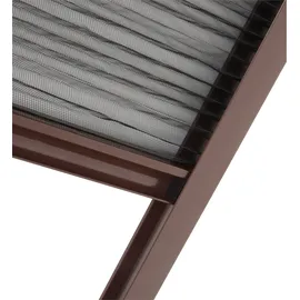hecht International Insektenschutz Dachfenster Plissee 110 x 160 cm Braun