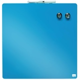 Nobo Quadratisches Magnetisches Mini-Whiteboard, Rahmenlos, Trocken abwischbares Tafelquadrat, blau