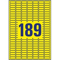 Zweckform Avery-Zweckform Ordneretiketten, 25.4x10mm, ablösbar, gelb, 20 Blatt L6037-20