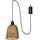 MARELIDA 1-flg. LED 15 cm Rattan-Optik braun