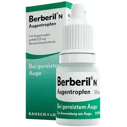 Berberil N Augentropfen bei akut geröteten, gereizten Augen