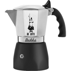 BIALETTI Filterkaffeemaschine Bialetti New Brikka, Espressomaschine, (4 Tassen) silberfarben