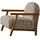 JVmoebel Lounge-Sessel mit geometrischem Muster 85 x 90 x 80 cm Beige
