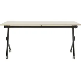 Beliani Zusammenklappbarer Schreibtisch Bendi 160 cm) 60 cm mit Rädern