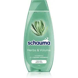 Schwarzkopf Schauma Herbs & Volume Shampoo 400 ml Volumenspendendes Shampoo mit Rosmarin für Frauen