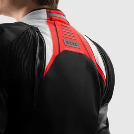 Rebelhorn Borg 2 Motorradjacke Schwarz/Grau/Rot L