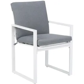 Beliani Gartenstuhl 54 x 89 x 51 cm grau 2 St.