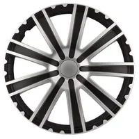 Auto-Style AutoStyle 16" Zoll Radkappe Satz schwarz/silber PP 5126 Radzierblenden Radblende