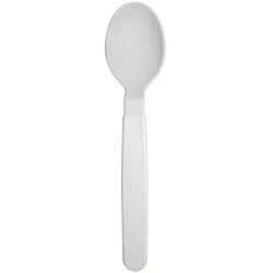 MONOUSO - Mehrweg Durable Löffel aus PP Mineral Weiß 18,5cm (180 Stück)