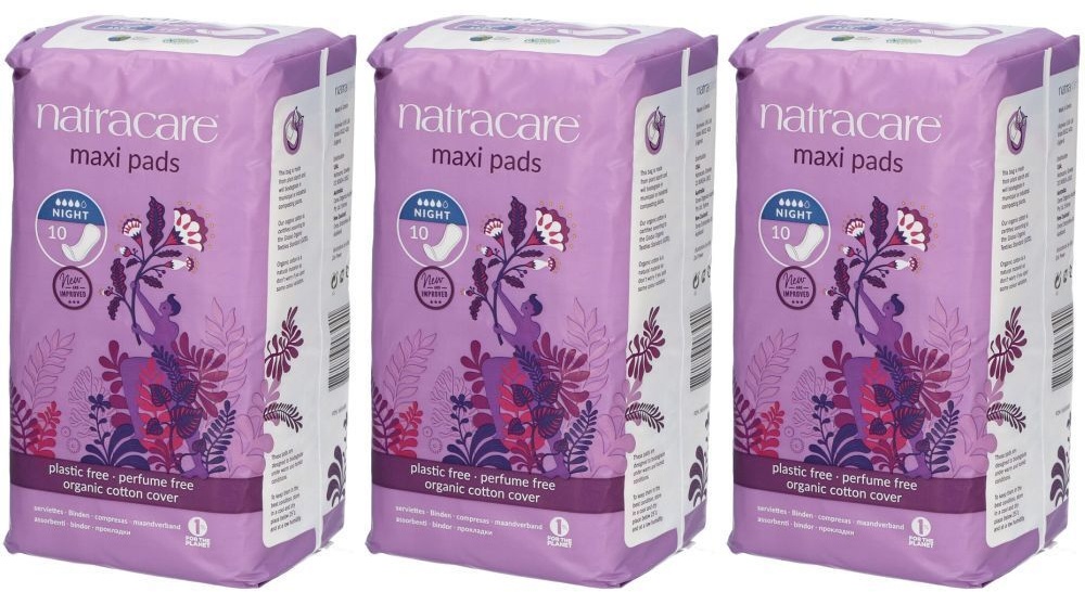 Natracare Maxi Pads, Damenbinde Nacht