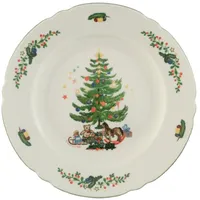 SELTMANN WEIDEN 001.291068 Marieluise Weihnachten Speiseteller Rund, Porzellan, Grün/Bunt