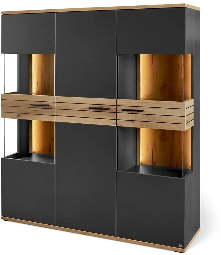 Set one by Musterring Highboard SET ONE QUINCY - B/H/T ca. 135.00x155.00x40.00