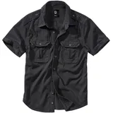 Brandit Textil Vintage Kurzarmhemd Black M