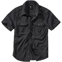 Brandit Textil Vintage Kurzarmhemd Black M