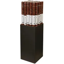 Clairefontaine 30x Geschenkpapier Kraft mit Felsmotiv 60g, Rolle 2,5x0,70m - Braun| 281199C