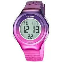 Calypso K5841-6 43,9 mm Kunststoffgehäuse Bunt Silikonarmband Lila/Pink