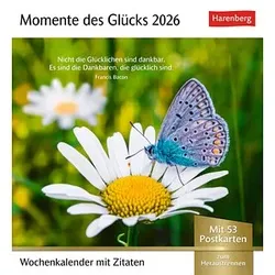 Harenberg Postkartenkalender Momente des Glücks 2026