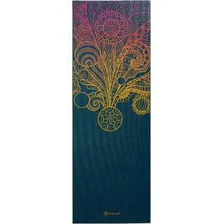 Gaiam Yogamatte 4 mm blau|orange|gelb 173 cm