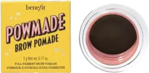 Benefit POWmade Brow 5 g Farbton 5 Warm Black-Brown – 36 Stunden wasserfest, wischfest, formgebende Augenbrauen-Pomade