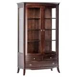 JVmoebel Vitrine 50 x 205 x 125 cm Braun