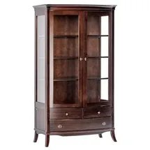 JVmoebel Vitrine 50 x 205 x 125 cm Braun