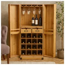 Hti-Living Weinregal Imelda 1-tlg. 16 x 0 x 0 cm Braun