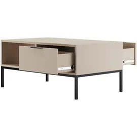petits-meubles Couchtisch Seattle Beige Holzwerkstoff 100 x 45,4 x 60 cm