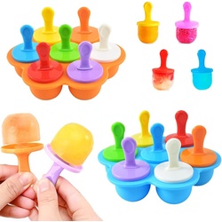 Eis Pop Form Eisformen Silikon Nesloonp Eisförmchen Popsicle Formen Wiederverwen...