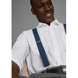 MAN'S WORLD Hosenträger in jeansblau-weiß & Gr.: onesize